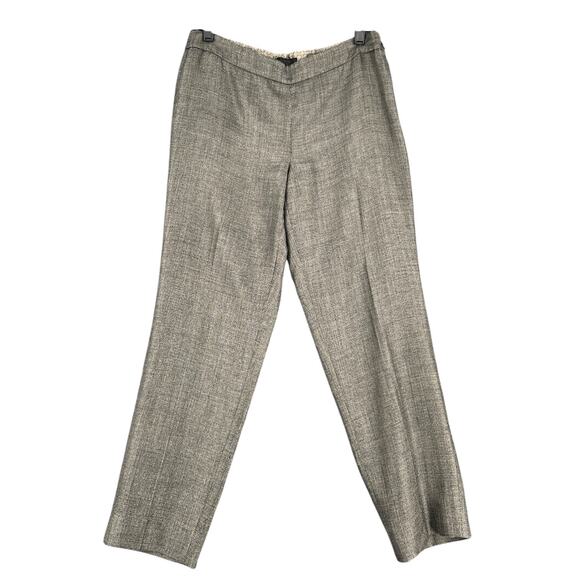 J.Crew Gray Flat Front Wool Blend Lined Formal Classic Trousers Pants Size‎ 4 - Picture 1 of 10